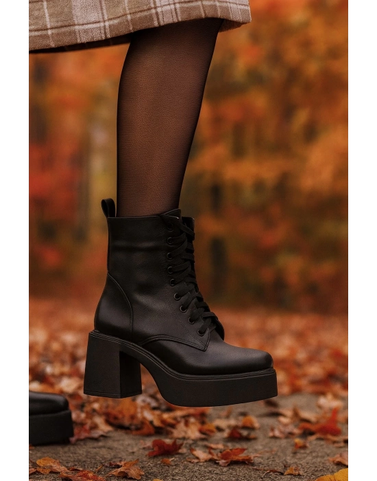 Kadın Bağcıklı Platform Topuklu Bot