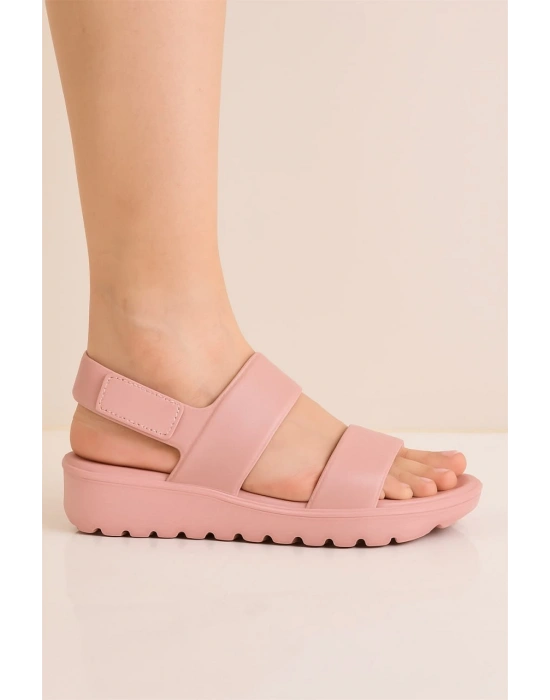 Kadın Çift Bant Eva Plaj Günlük Yazlık Sandalet Terlik