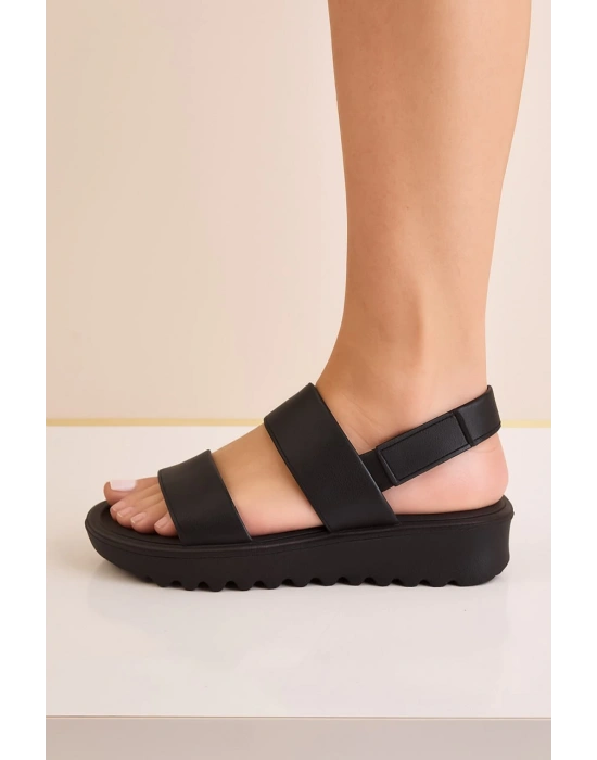 Kadın Çift Bant Eva Plaj Günlük Yazlık Sandalet Terlik