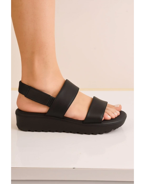 Kadın Çift Bant Eva Plaj Günlük Yazlık Sandalet Terlik