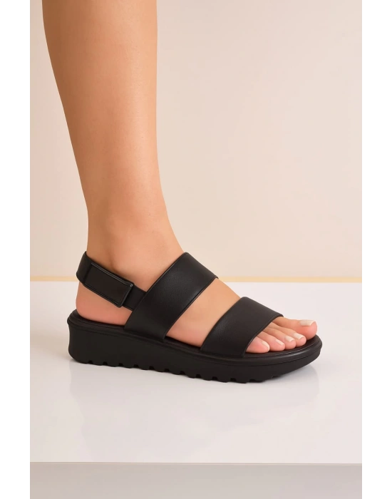 Kadın Çift Bant Eva Plaj Günlük Yazlık Sandalet Terlik