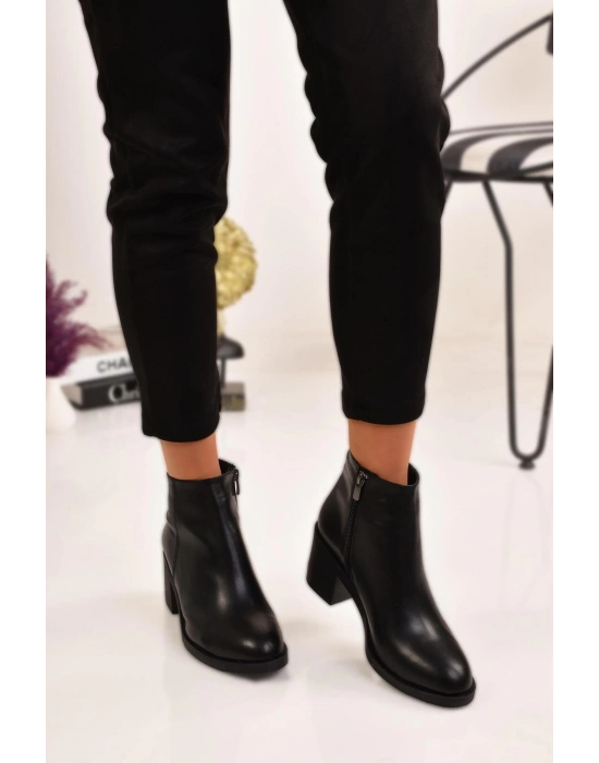 Kadın Fermuarlı Topuklu Bot