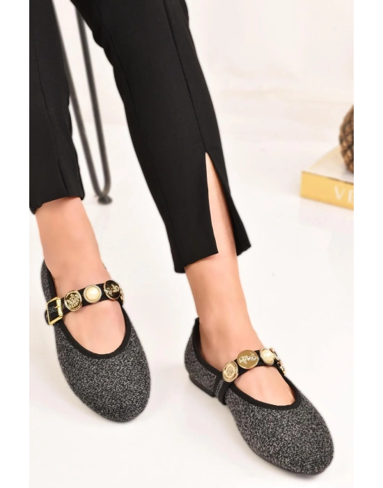 Kadın Günlük Babet Tokalı Ayarlanabilir Hafif Rahat Ayakkabı