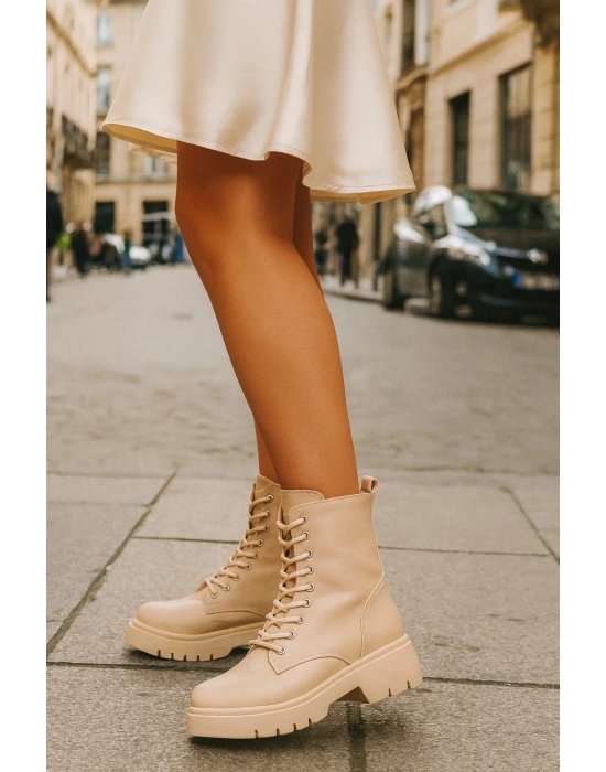 Kadın Postal Fermuarlı Kaymaz Taban Bot