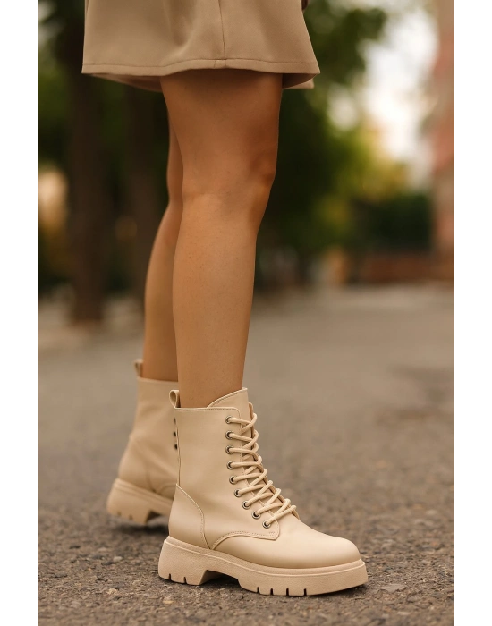 Kadın Postal Fermuarlı Kaymaz Taban Bot