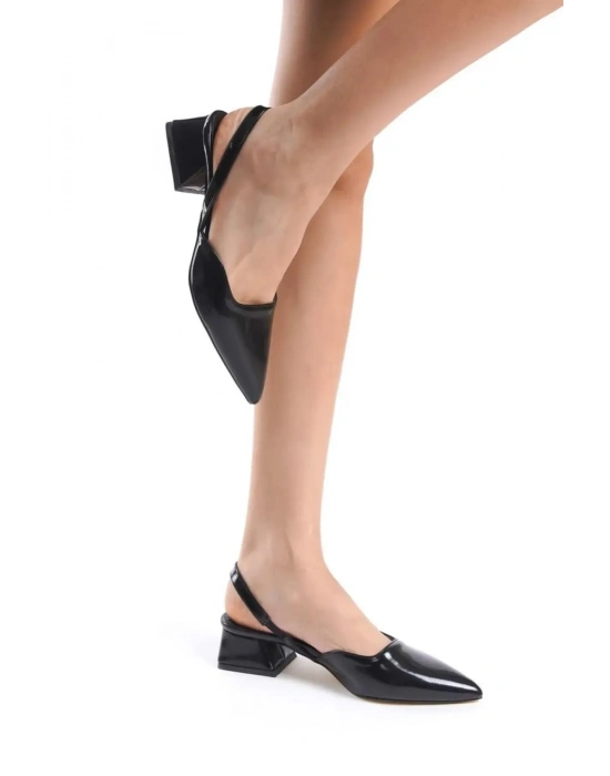 Kadın Sivri Burun Arkası Açık Klasik Topuklu Ayakkabı