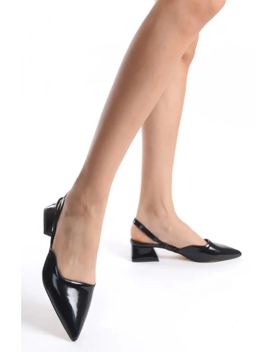 Kadın Sivri Burun Arkası Açık Klasik Topuklu Ayakkabı