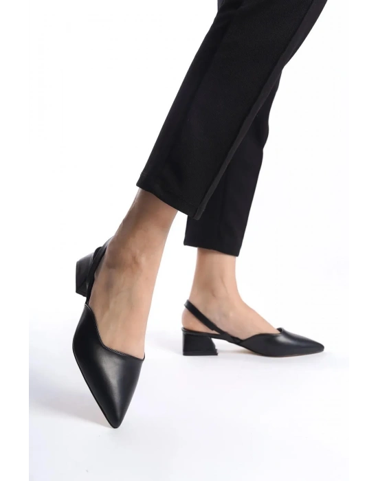 Kadın Sivri Burun Arkası Açık Klasik Topuklu Ayakkabı