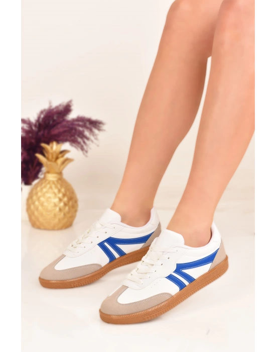 Kadın Süet Detay Kaydırmaz Tabanlı Günlük Stil Kadın Spor Ayakkabı