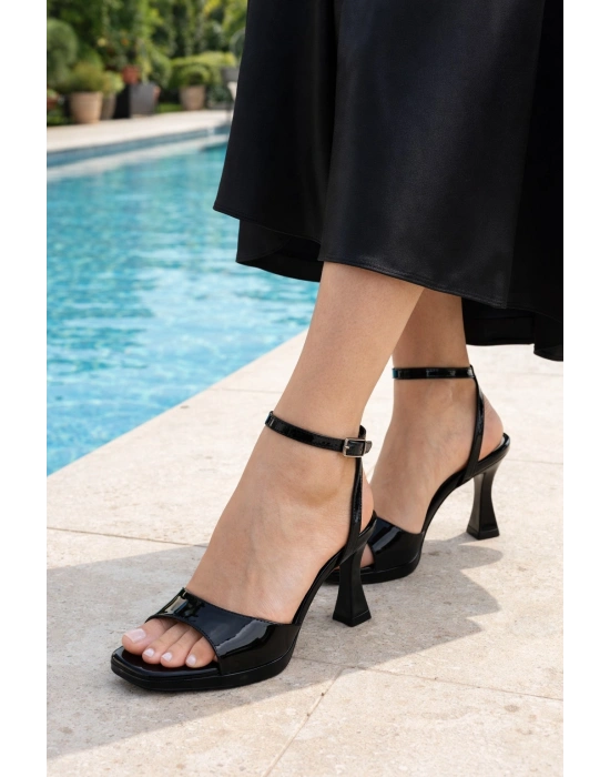 Kadın Tek Bantlı Zarif Platform Topuklu Ayakkabı