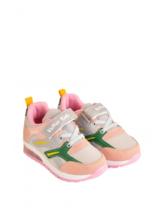 Kız Çocuk Cırtlı Günlük Spor Ayakkabı Sneaker