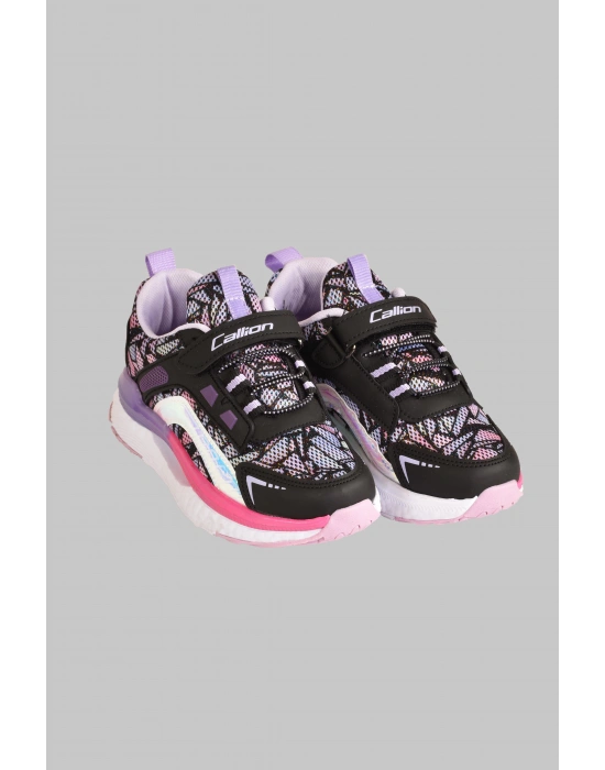 Kız Çocuk Cırtlı Hologramlı Günlük Spor Ayakkabı Sneaker