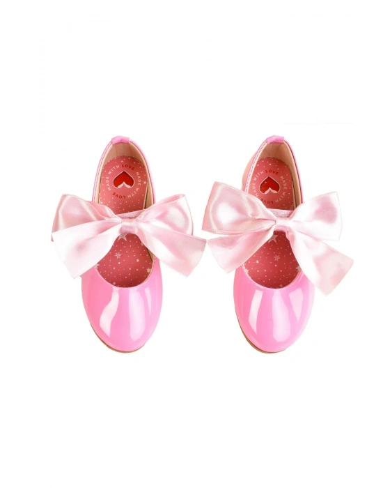 Kız Çocuk Fiyonklu Babet Ayakkabı