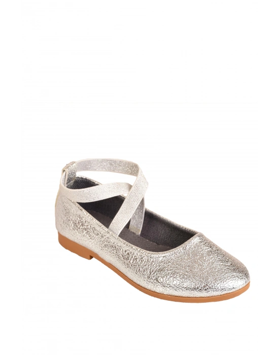 Kız Çocuk Gümüş Bilekten Dolamalı Babet