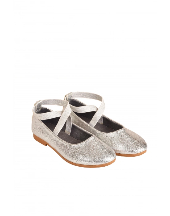 Kız Çocuk Gümüş Bilekten Dolamalı Babet