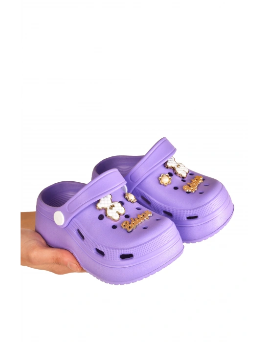 KIZ ÇOCUK KAYMAZ YÜKSEK TABAN RAHAT KALIP PLAJ HAVUZ ÇOCUK TERLİĞİ