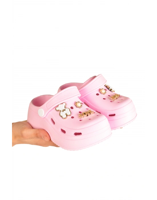 KIZ ÇOCUK KAYMAZ YÜKSEK TABAN RAHAT KALIP PLAJ HAVUZ ÇOCUK TERLİĞİ