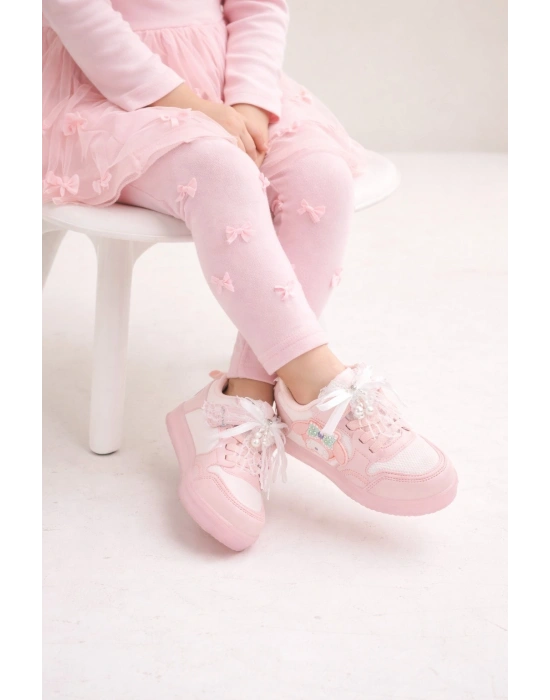 Kız Çocuk LED Taban Işıklı Spor Ayakkabı