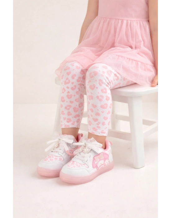 Kız Çocuk LED Taban Işıklı Spor Ayakkabı