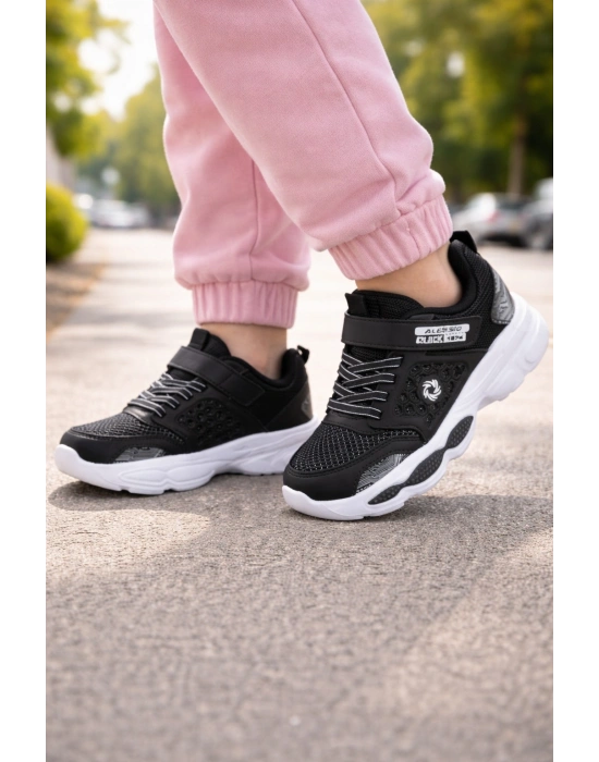 Kız Çocuk Spor Ayakkabı – Fileli, Cırt Cırtlı, Anarok Taban