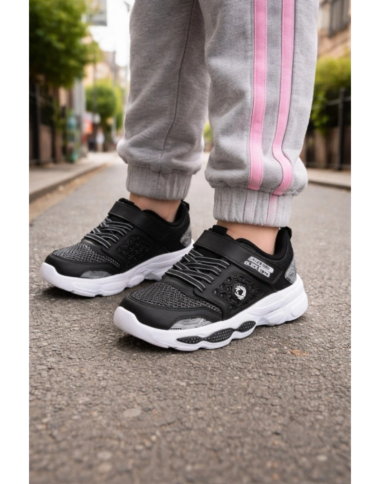 Kız Çocuk Spor Ayakkabı – Fileli, Cırt Cırtlı, Anarok Taban