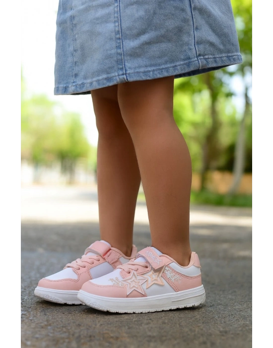 Kız Çocuk Yıldız Detaylı Sneaker Ayakkabı