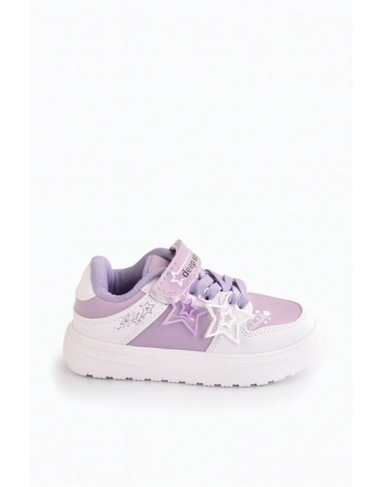 Kız Çocuk Yıldız Detaylı Sneaker Ayakkabı