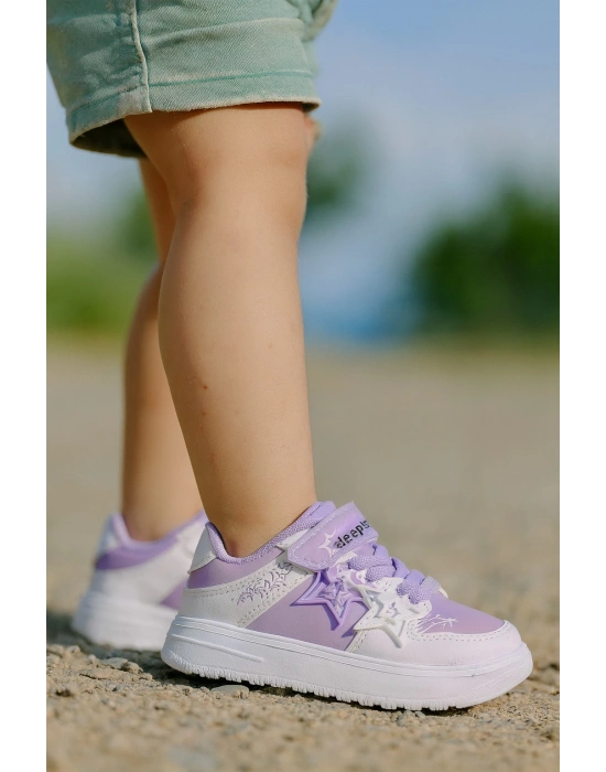 Kız Çocuk Yıldız Detaylı Sneaker Ayakkabı