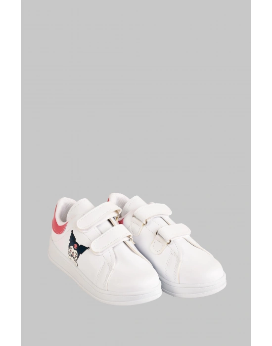 Kuromi Baskılı Cırtlı Kız Çocuk Spor Ayakkabı Sneaker