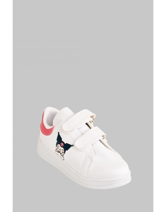 Kuromi Baskılı Cırtlı Kız Çocuk Spor Ayakkabı Sneaker