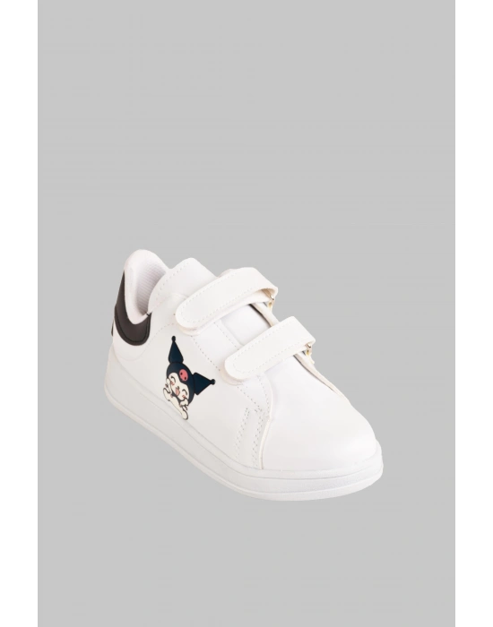 Kuromi Baskılı Cırtlı Kız Çocuk Spor Ayakkabı Sneaker