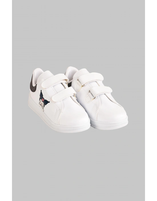 Kuromi Baskılı Cırtlı Kız Çocuk Spor Ayakkabı Sneaker