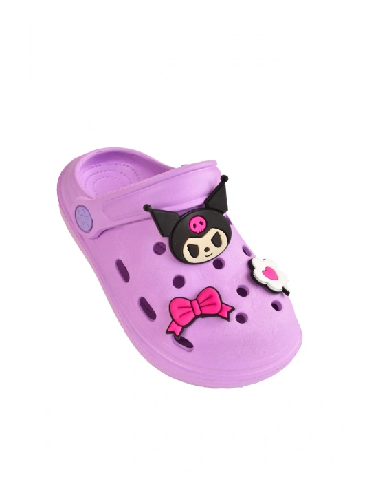 Kuromi My Melodi Kız Çocuk Kaymaz Taban Terlik Günlük Havuz Plaj Sandaleti
