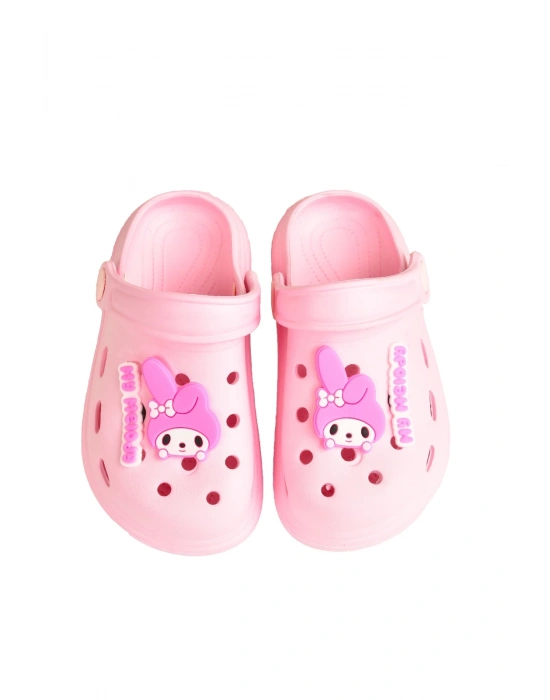 Kuromi My Melodi Kız Çocuk Kaymaz Taban Terlik Günlük Havuz Plaj Sandaleti