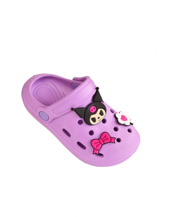 Kuromi My Melodi Kız Çocuk Kaymaz Taban Terlik Günlük Havuz Plaj Sandaleti