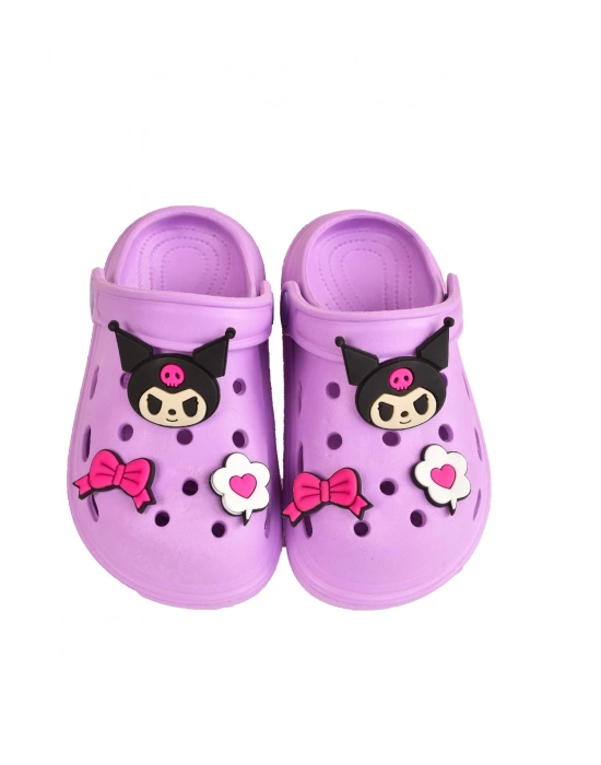 Kuromi My Melodi Kız Çocuk Kaymaz Taban Terlik Günlük Havuz Plaj Sandaleti