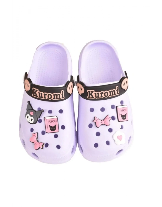 Kuromi My Melodi Kız Çocuk Kaymaz Taban Terlik Günlük Havuz Plaj Sandaleti