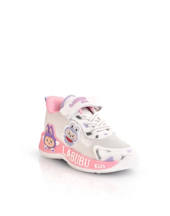 LABUBU KIZ ÇOCUK HAFİF VE ESNEK SPOR AYAKKABI 26 İLE 30 NO ARASI IŞIKLIDIR