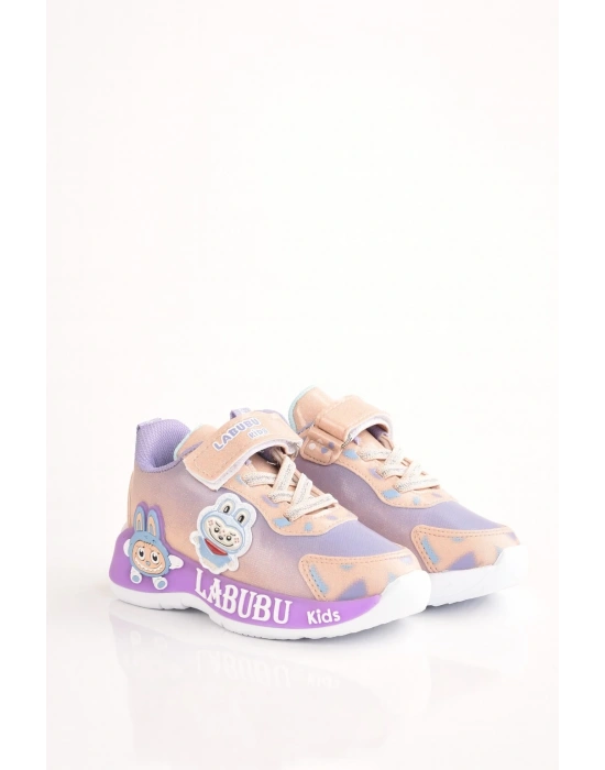 LABUBU KIZ ÇOCUK HAFİF VE ESNEK SPOR AYAKKABI 26 İLE 30 NO ARASI IŞIKLIDIR