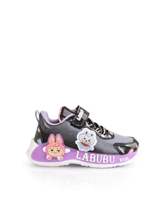 LABUBU KIZ ÇOCUK HAFİF VE ESNEK SPOR AYAKKABI 26 İLE 30 NO ARASI IŞIKLIDIR