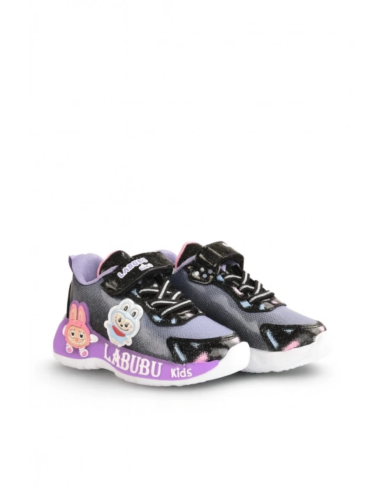 LABUBU KIZ ÇOCUK HAFİF VE ESNEK SPOR AYAKKABI 26 İLE 30 NO ARASI IŞIKLIDIR