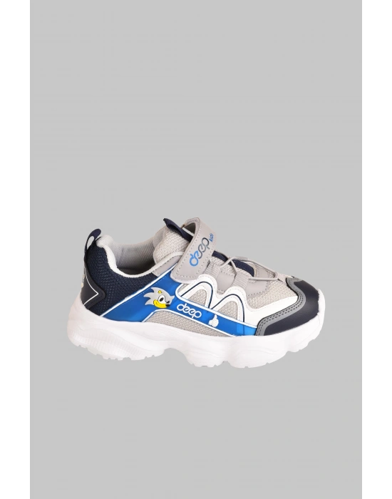 Lastik Bağcıklı Ortopedik Sararmaz Taban Ve Cırtlı Çocuk Sneaker Ayakkabı