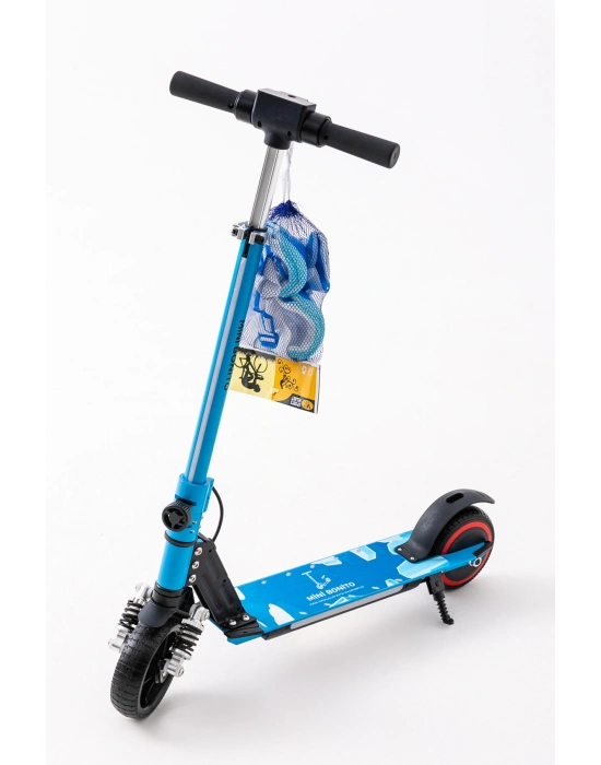 MİNİ BONİTO Çocuk Katlanabilir, LED Işıklı, Amortisörlü Elektrikli Scooter – Ayarlanabilir Direksiyonlu!”(Dizlik ve Dirseklik HEDİYEDİR)..