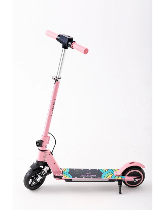 MİNİ BONİTO Çocuk Katlanabilir, LED Işıklı, Amortisörlü Elektrikli Scooter – Ayarlanabilir Direksiyonlu!”(Dizlik ve Dirseklik HEDİYEDİR)..