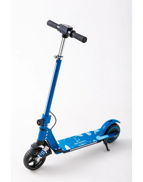 MİNİ BONİTO Çocuk Katlanabilir, LED Işıklı, Amortisörlü Elektrikli Scooter – Ayarlanabilir Direksiyonlu!”(Dizlik ve Dirseklik HEDİYEDİR)..
