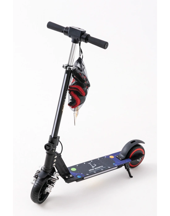 MİNİ BONİTO Çocuk Katlanabilir, LED Işıklı, Amortisörlü Elektrikli Scooter – Ayarlanabilir Direksiyonlu!”(Dizlik ve Dirseklik HEDİYEDİR)..