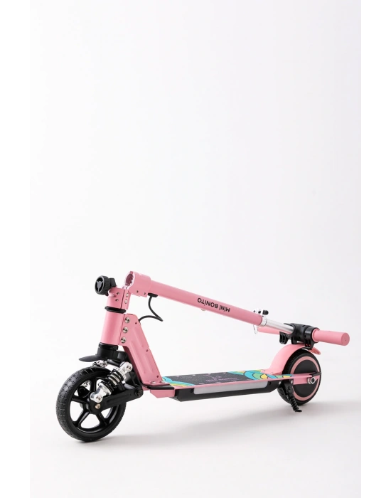 MİNİ BONİTO Çocuk Katlanabilir, LED Işıklı, Amortisörlü Elektrikli Scooter – Ayarlanabilir Direksiyonlu!”(Dizlik ve Dirseklik HEDİYEDİR)..
