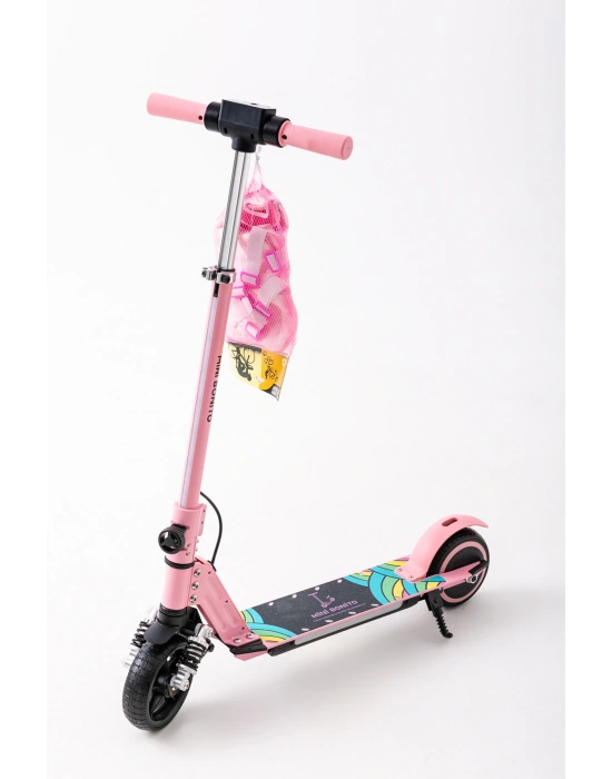 MİNİ BONİTO Çocuk Katlanabilir, LED Işıklı, Amortisörlü Elektrikli Scooter – Ayarlanabilir Direksiyonlu!”(Dizlik ve Dirseklik HEDİYEDİR)..