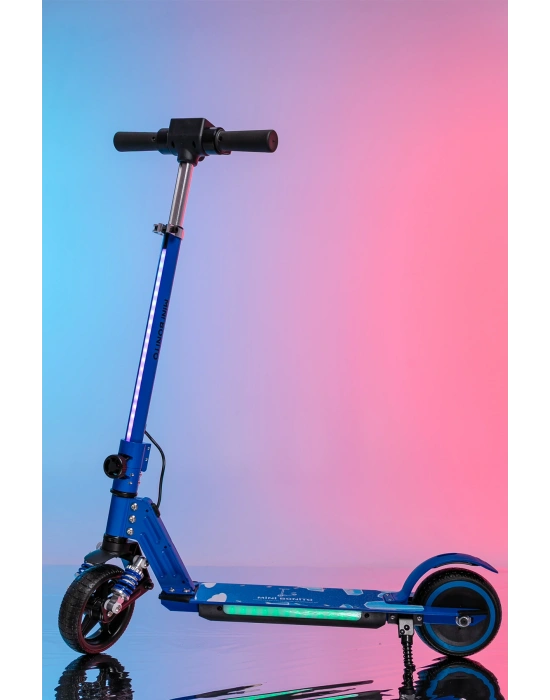MİNİ BONİTO Çocuk Katlanabilir, LED Işıklı, Amortisörlü Elektrikli Scooter – Ayarlanabilir Direksiyonlu!”(Dizlik ve Dirseklik HEDİYEDİR)..