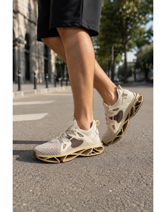 Nefes Alabilen Triko Dokusu ve Modern Tasarımıyla Erkek Sneaker